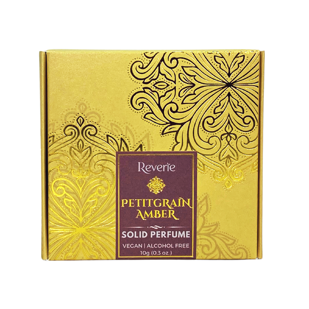 Solid Perfume Box Petitgrain Amber